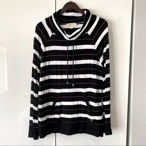 Michael Kors Striped Cowl Hoodie